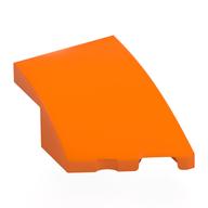 Brick Wedged, Curved 3 x 2 with Stud Notch Right (Orange)