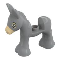 Animal, Donkey Foal with Tan Nose Print (Light Bluish Gray)