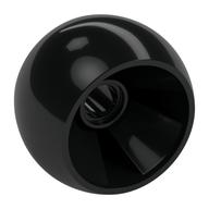 Wheel Smooth 24 x 14mm with Pin Hole (Black)