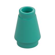 Cone 1 x 1 [Top Groove] (Dark Turquoise)
