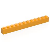 Brick 1 x 12 (Bright Light Orange)