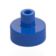 Tile Special Round 1 x 1 with Hollow Bar (Blue)