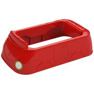 Duplo Car Body 4 x 8 with White/Yellow Headlights Print (Red)