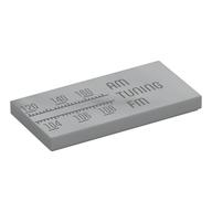 Tile 2 x 4 with Radio Frequencies Print (Light Bluish Gray)