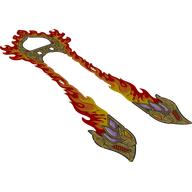 Large Figure Cape, Flames ([No Color/Any Color])