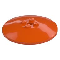 Dish 6 x 6 Inverted (Radar) with Solid Studs (Reddish Orange)
