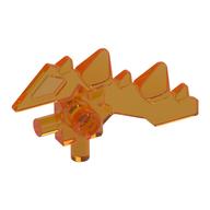 Weapon Blade with Spikes and Two Bars (Trans-Orange)