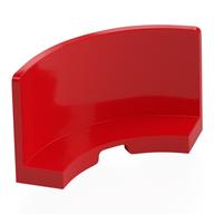 Panel 3 x 3 x 2 Quarter Round (Red)