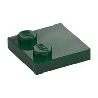 Plate Special 2 x 2 with Only 2 studs (Dark Green)