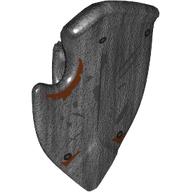 Shield Broad with Cutout Corner with Rust, Scratches Print (Pearl Titanium)