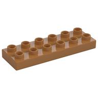 Duplo Plate 2 x 6 (Medium Nougat)