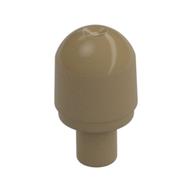 Light Cover with Internal Bar / Bionicle Barraki Eye with Hole in Bar (Dark Tan)