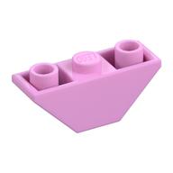 Brick Sloped Inverted 45° 3 x 1 Double with 2 Blocked Open Studs (Bright Pink)