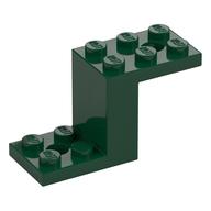 Bracket 5 x 2 x 2 1/3 with Holes, Inside Stud Holder (Dark Green)