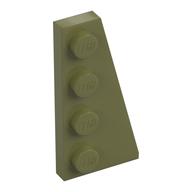 Wedge Plate 4 x 2 Right (Olive Green)