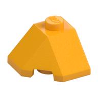 Brick Wedged, Sloped 45° 2 x 2 Corner (Bright Light Orange)