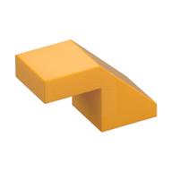 Brick Sloped 45° 2 x 1 with 2/3 Inverted Cutout and no stud (Bright Light Orange)