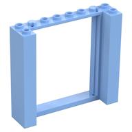 Door Frame Double 2 x 8 x 6 (Bright Light Blue)