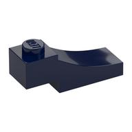 Brick Curved, 3 x 1 with 1/3 Inverted Cutout (Dark Blue)