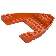Boat Hull Section, Brick 10 x 12 x 1 with 4 x 6 Cutout (Reddish Orange)