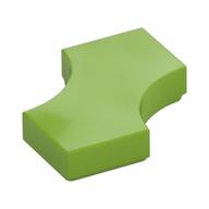 Tile Special 2 x 2 with 2 Quarter Round Cutouts (Lime)