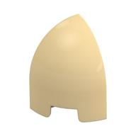 Brick Round Curved 1 x 1 x 1 1/3 Quarter Dome (Tan)