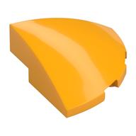 Brick Round Corner, Curved 3 x 3 x 1 Quarter Circle (Bright Light Orange)