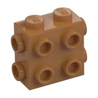 Brick Special 1 x 2 x 1 2/3 with 8 Studs on 3 Sides (Medium Nougat)