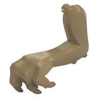 Animal Body Part, Dinosaur, Indominus Rex Arm, Left, with Elbow Spikes [Plain] (Dark Tan)