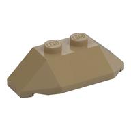 Brick Wedged, Sloped 45° 2 x 4 Triple (Dark Tan)