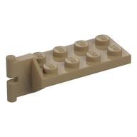 Hinge Plate 2 x 4 with Articulated Joint - Male (Dark Tan)