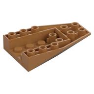 Brick Wedged, Sloped Inverted 6 x 4 with 4 Stud Connections (Medium Nougat)