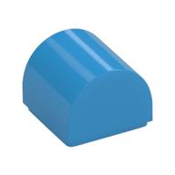 Brick Curved 1 x 1 x 2/3 Double Curved Top, No Studs (Dark Azure)