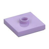 Plate Special 2 x 2 with Groove and Center Stud (Jumper) (Lavender)