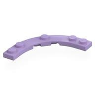 Plate Round Corner 5 x 5 with 4 x 4 Round Cutout (Lavender)