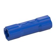 Technic Driving Ring Connector Smooth [2 rounded and 2 flat side walls] (Blue)