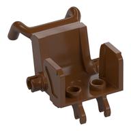 Equipment Medical Wheelchair with Pins for Wheels [Minifig] (Reddish Brown)