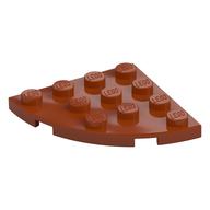Plate Round Corner 4 x 4 (Dark Orange)