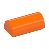Brick Curved 1 x 2 x 2/3 Double Curved Top, No Studs (Orange)