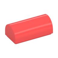 Brick Curved 1 x 2 x 2/3 Double Curved Top, No Studs (Coral)