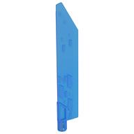 Large Figure Weapon Sword, Blade with Bar, Single Edge (Opal Trans-Dark Blue)