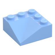 Brick Sloped 33° 3 x 3 Double Concave (Bright Light Blue)