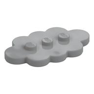 Plate Special 3 x 5 Cloud with 3 Center Studs (Light Bluish Gray)