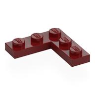 Plate 3 x 3 Corner (Dark Red)