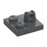 Hinge Plate 2 x 2 Locking with 1 Finger on Top (Dark Bluish Gray)