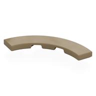Tile 4 x 4 Curved, Macaroni (Dark Tan)