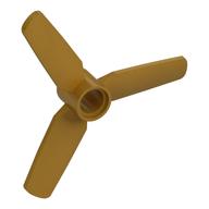 Propeller 3 Blades 5 Diameter, Pin Hole (Pearl Gold)