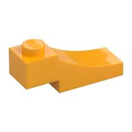 Brick Curved, 3 x 1 with 1/3 Inverted Cutout (Bright Light Orange)