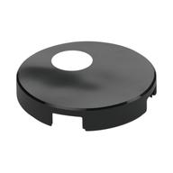 Tile Round 2 x 2 with White Circle/Dot Print (Black)