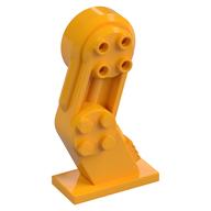 Mech Leg, Left, with Black Pin (Bright Light Orange)